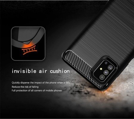 Etui Back Case Carbon do Samsung Galaxy A71 czarny