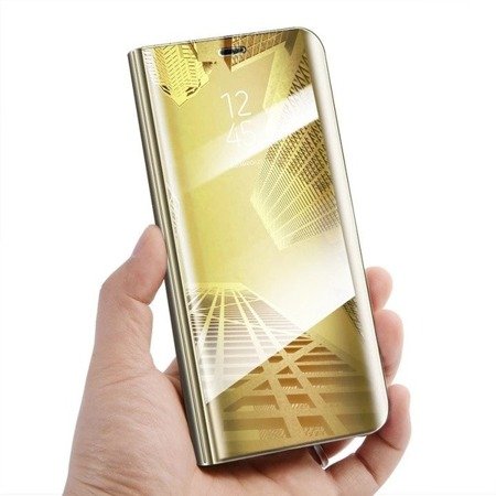 Etui Clear View Cover do Samsung Galaxy A40 A405 złoty