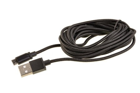 Kabel MICRO USB do Ładowania Pada PS4 3m czarny